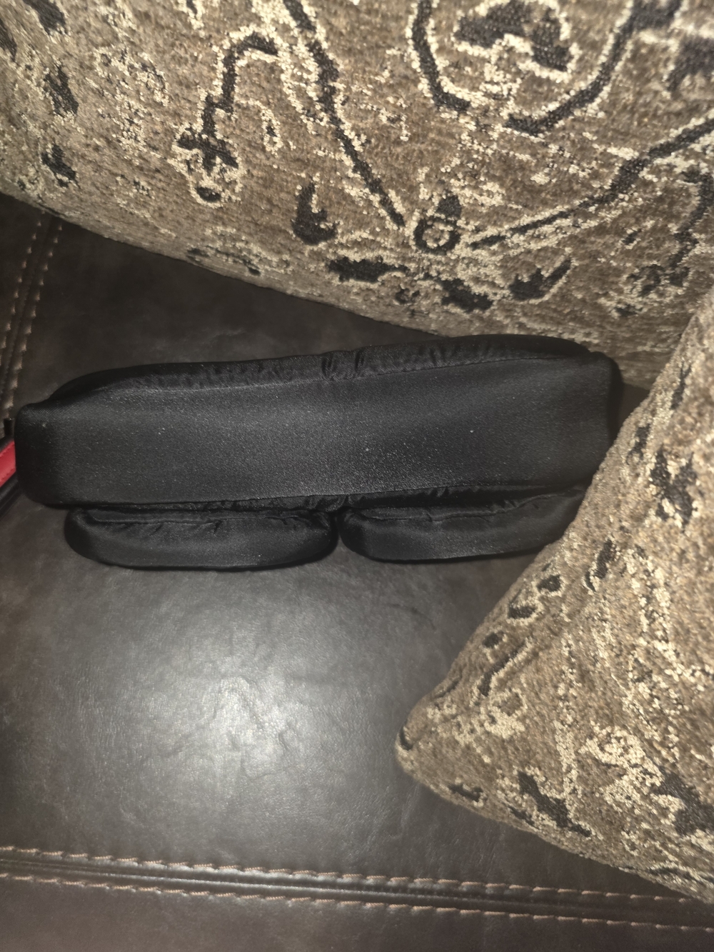 Prada Black Nylon Double Pocket Wristlet - Picture 7 of 10